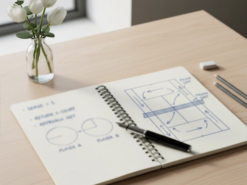 Appunti e note con strategie per scommesse sul tennis